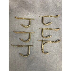 VTG Twisted Wire School House Coat/Hat Hooks 3" Screw in mounting  Farmhouse